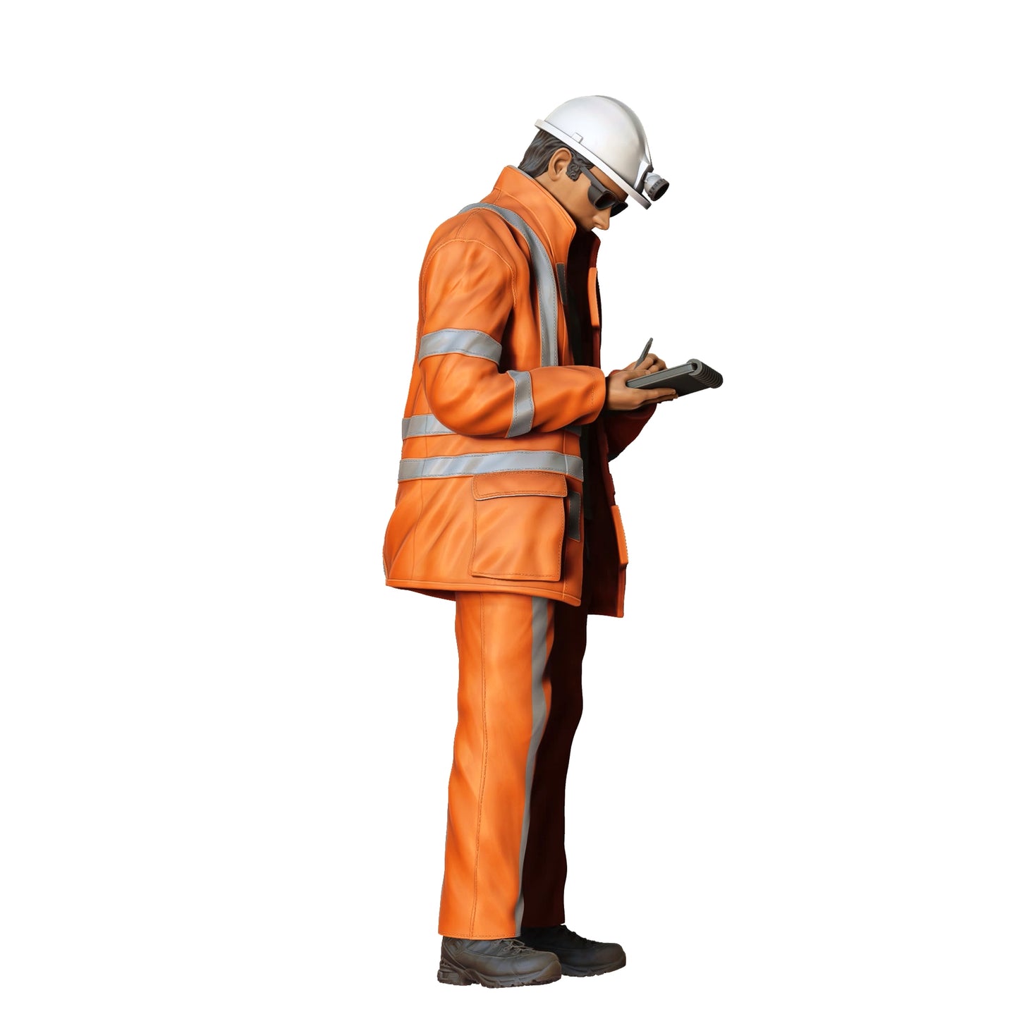 Product photo 0: Construction worker with notepad: Surveyor on the construction site
