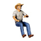 3DP Miniatures 1: Sitzende Figur: Fahrerin mit breitkrempigem Hut (Ref. Nr. 466)
