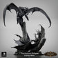 Product photo Tabletop 28mm Lord of the Print (LotP) 0: Fantasy figure: Hollow Eclipse dragon diorama - dragon duel in aerial combat over rocky peaks - boss monster, final boss, large model, display miniature for Tabletop and Wargaming (26_03_B1)