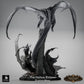 Product photo Tabletop 28mm Lord of the Print (LotP) 2: Fantasy figure: Hollow Eclipse dragon diorama - dragon duel in aerial combat over rocky peaks - boss monster, final boss, large model, display miniature for Tabletop and Wargaming (26_03_B1)