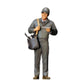 3DP Miniatures 0: Stehende Figur: Handwerker im Overall mit Werkzeugtasche & Dokument (Ref. Nr. 462)