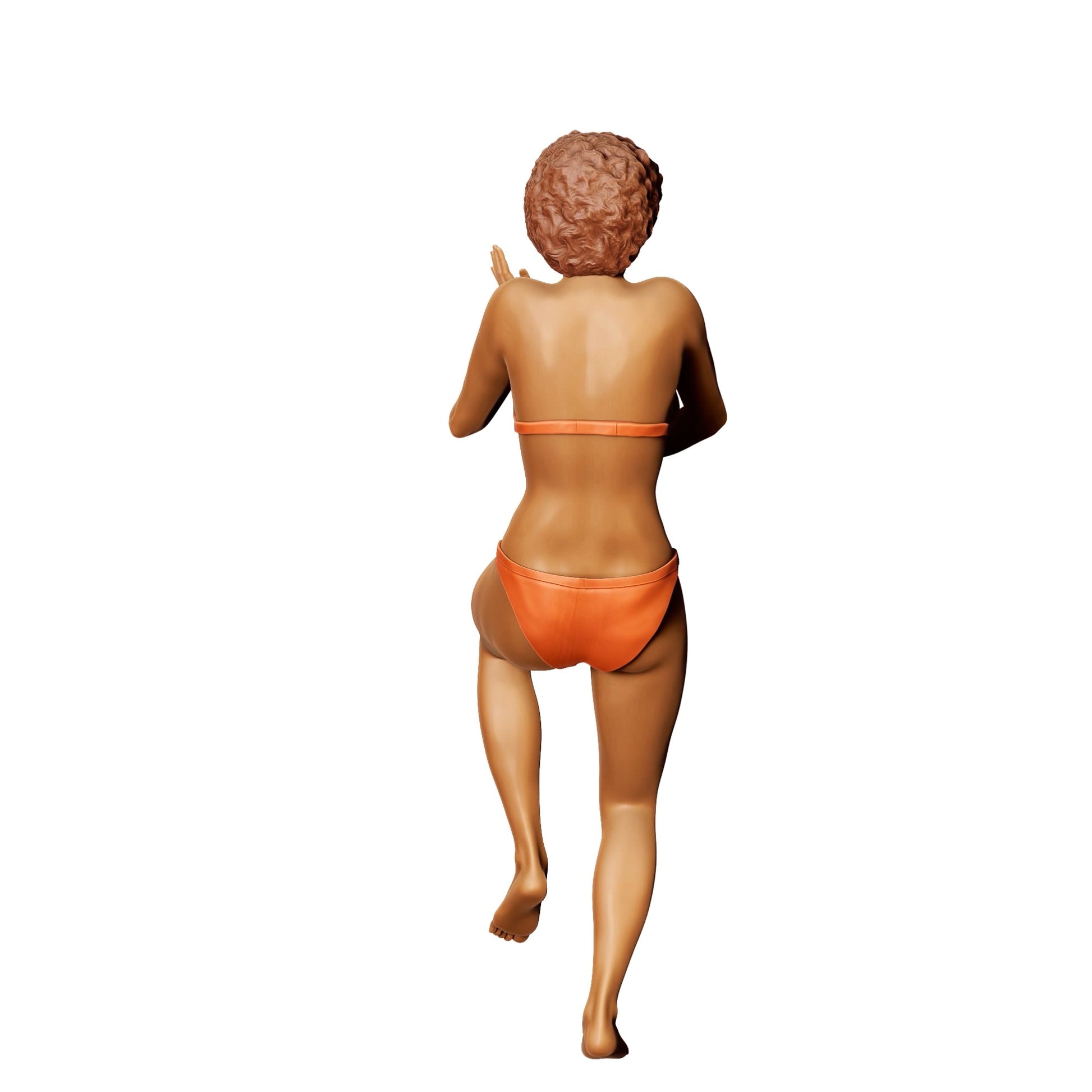 Diorama Modellbau Produktfoto 0: Pool Party Gäste - Frau im Bikini mit Sektglas (Ref. Nr. 324)