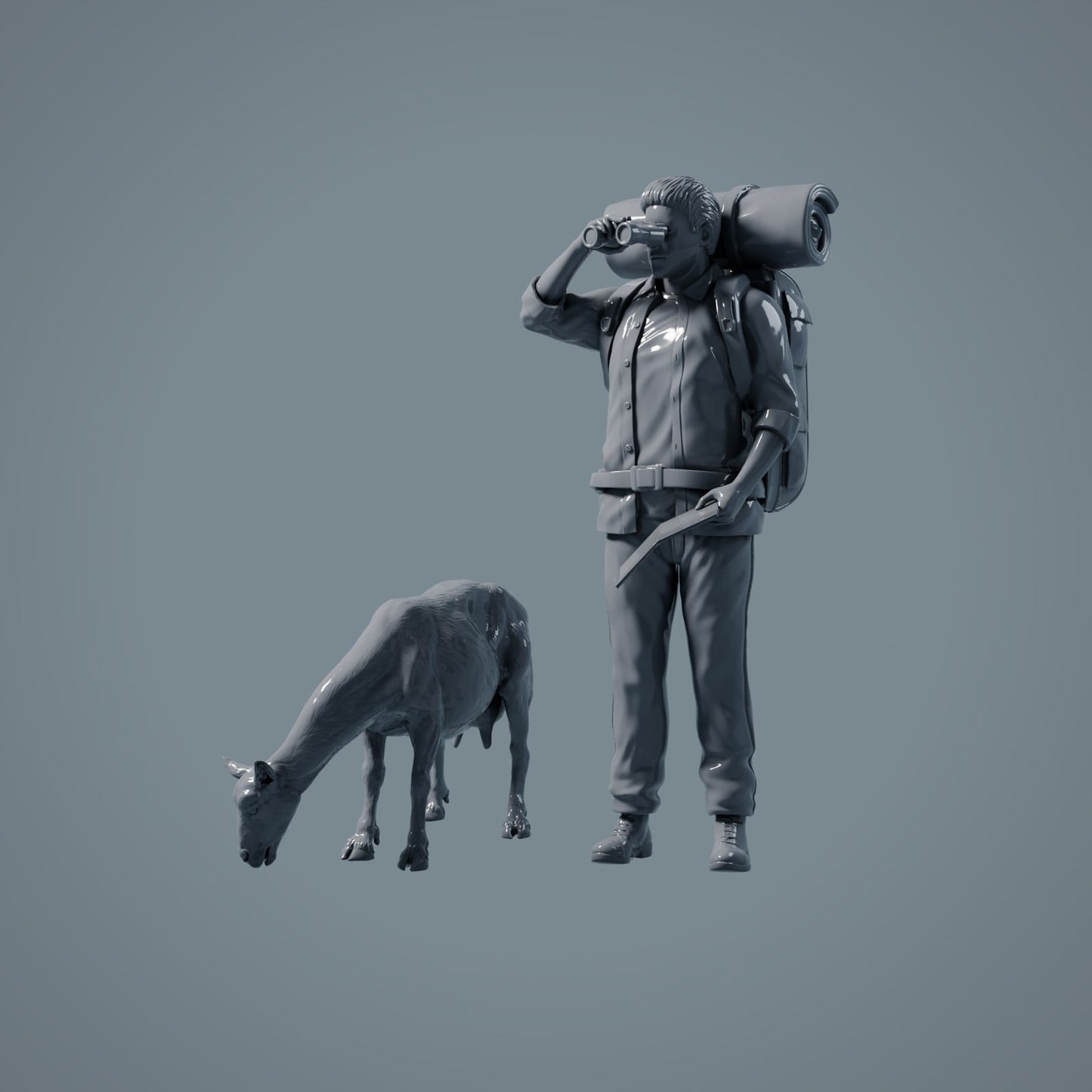 Alpine Goat: grazing (a046)