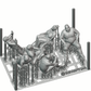 Product photo diorama and model building miniature figure: Spectator Set 2, 6 figures