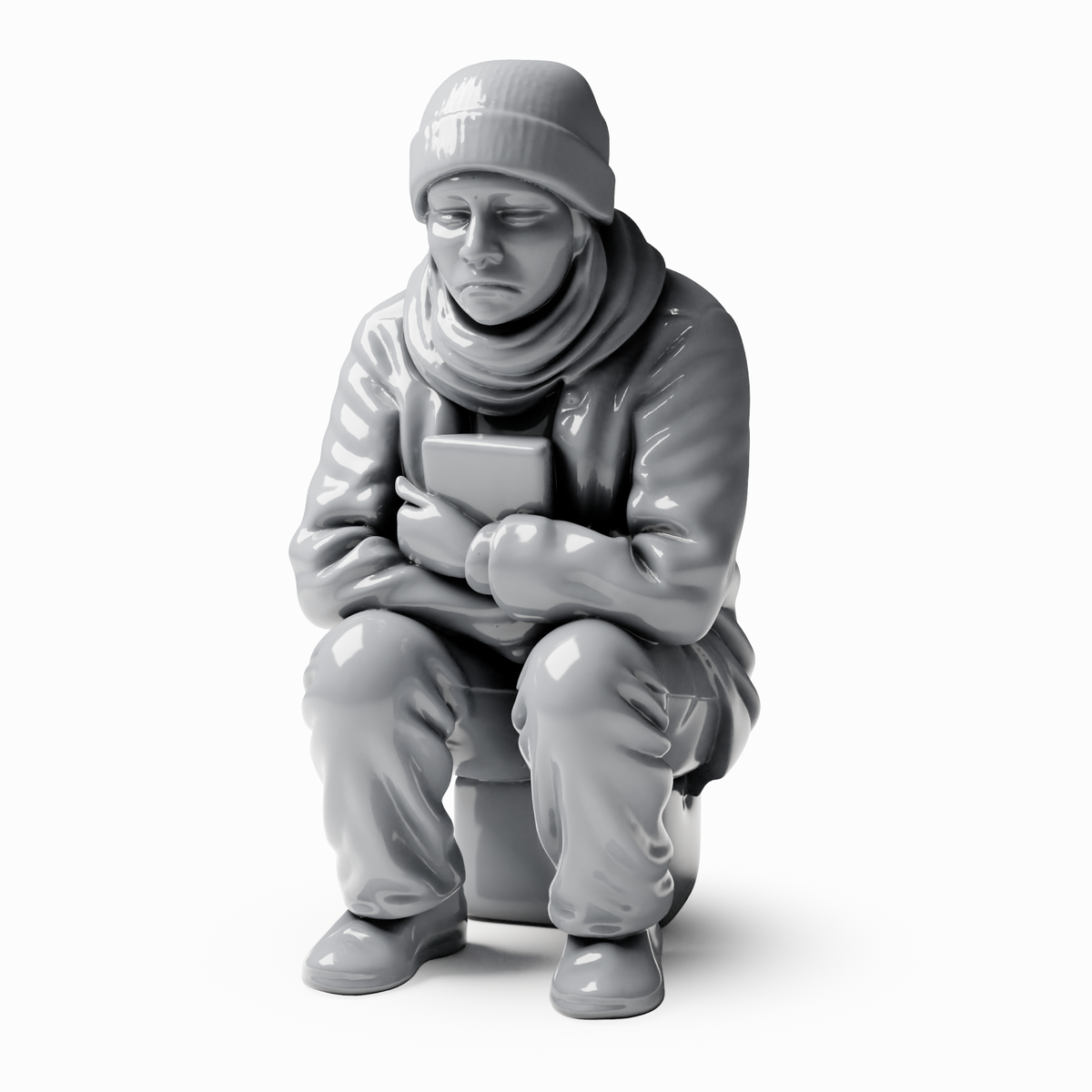3drifter-miniatures Obdachlose im Stadtbild Figurenansicht 1
