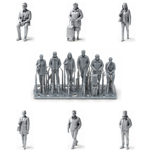 3drifter-miniatures Passanten mit Einkaufstrolley Hauptbild