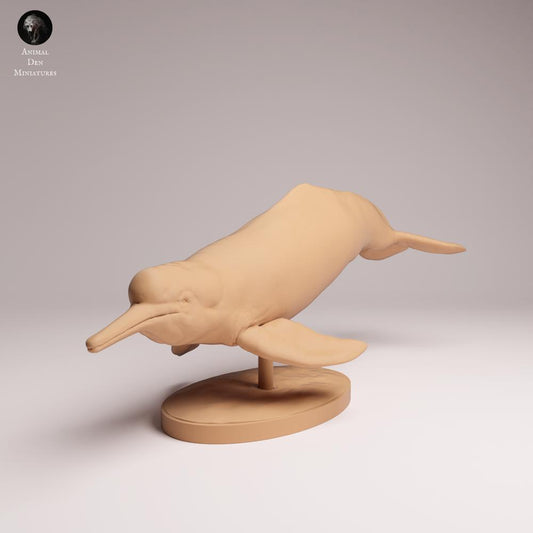 Product photo Tabletop 28mm Lord of the Print (LotP) 0: Water Animal Figure: Amazon River Dolphin - swimming