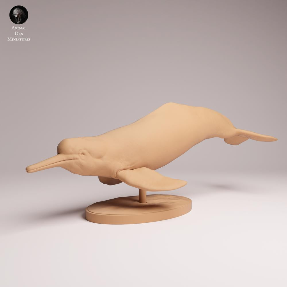 Product photo Tabletop 28mm Lord of the Print (LotP) 2: Water Animal Figure: Amazon River Dolphin - swimming