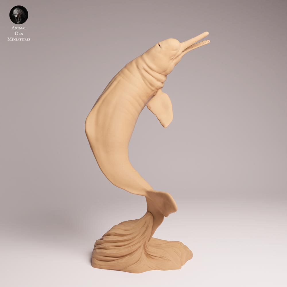 Product photo Tabletop 28mm Lord of the Print (LotP) 2: Water creature figure: Amazon River dolphin - surfacing