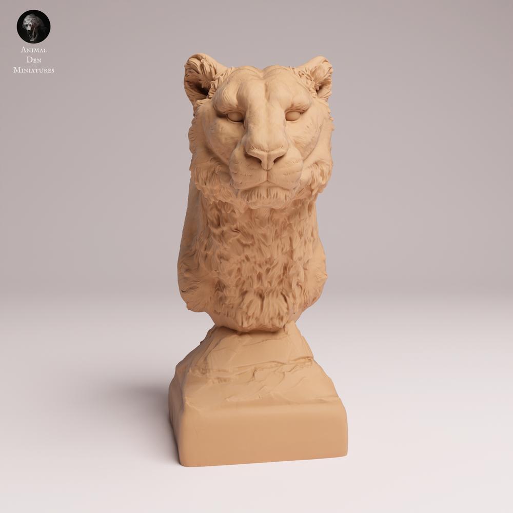 Product photo animal figure Animal Den Miniatures 0: Wild animal figure: Amur Leopard - Bust (25_07_20)