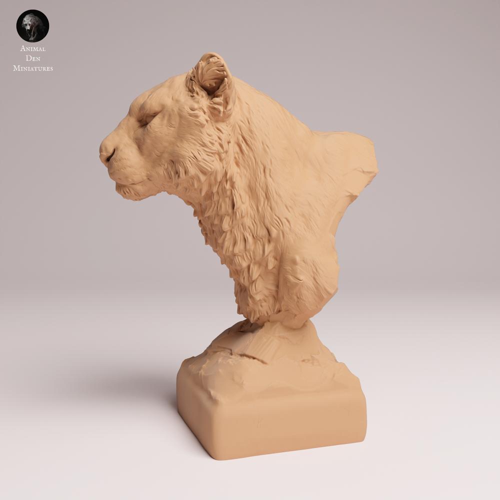 Product photo animal figure Animal Den Miniatures 1: Wild animal figure: Amur leopard - Bust (25_07_20)