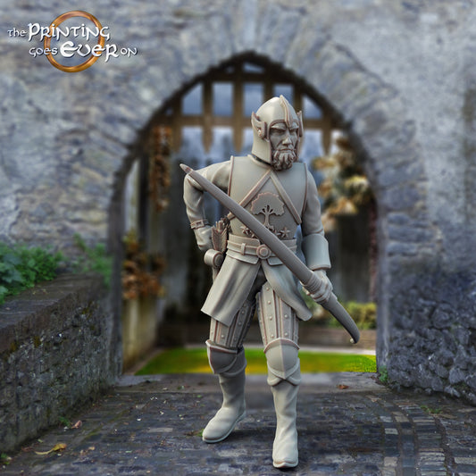 Produktfoto mittelalterliche historische Figur 75mm Scale The Printing Goes Ever On (TPGEO)  0: Mittelalterliche Ritter Figuren Bogenschütze B - 75mm Modelle - Krieger von Gonthan