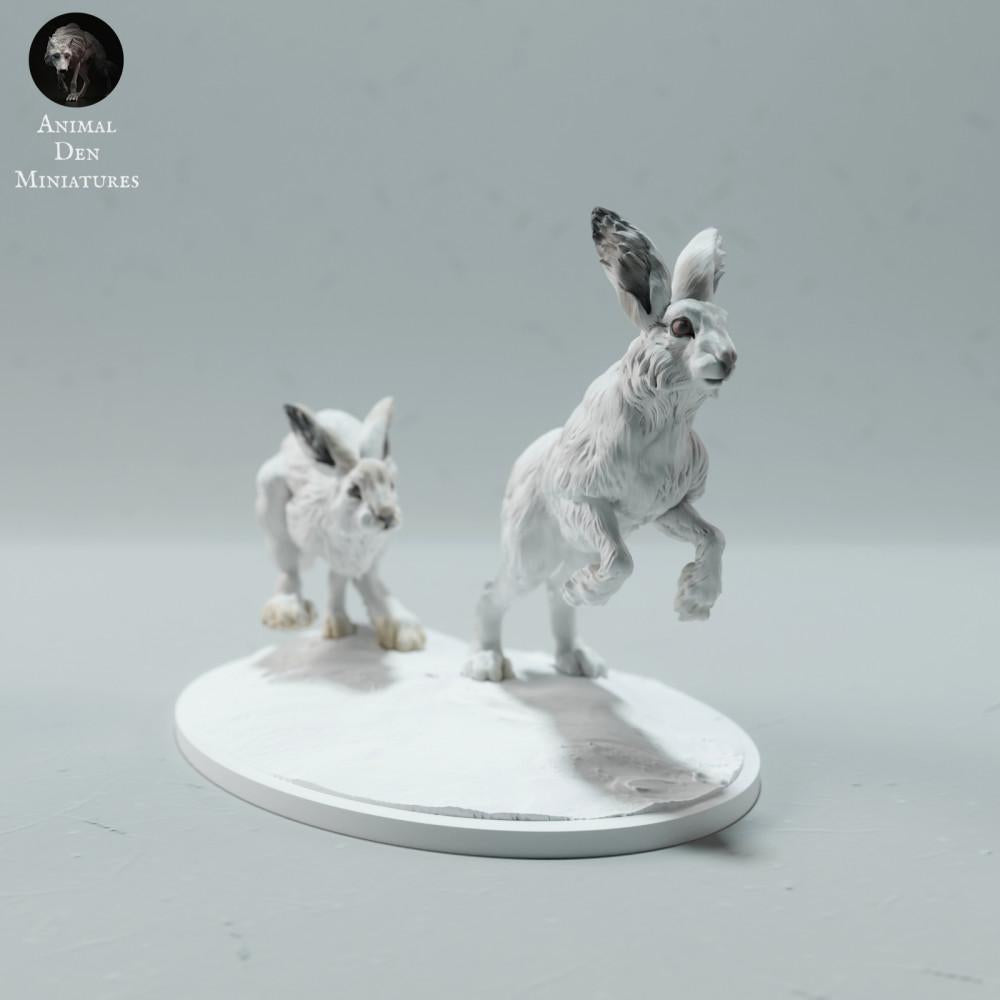 Produktfoto Tierfigur Animal Den Miniatures 1: Polar Tierfigur: Schneehasen - laufend (23_01_16)