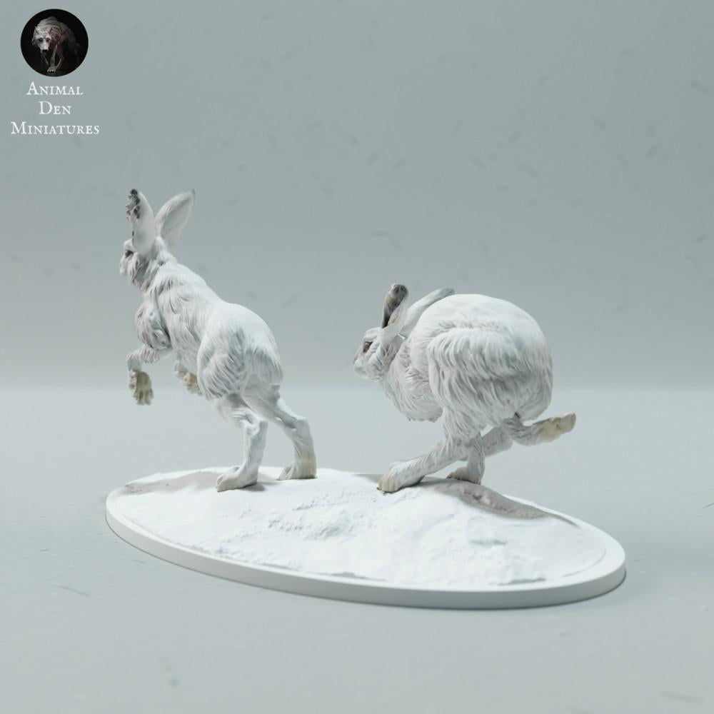 Produktfoto Tierfigur Animal Den Miniatures 3: Polar Tierfigur: Schneehasen - laufend (23_01_16)