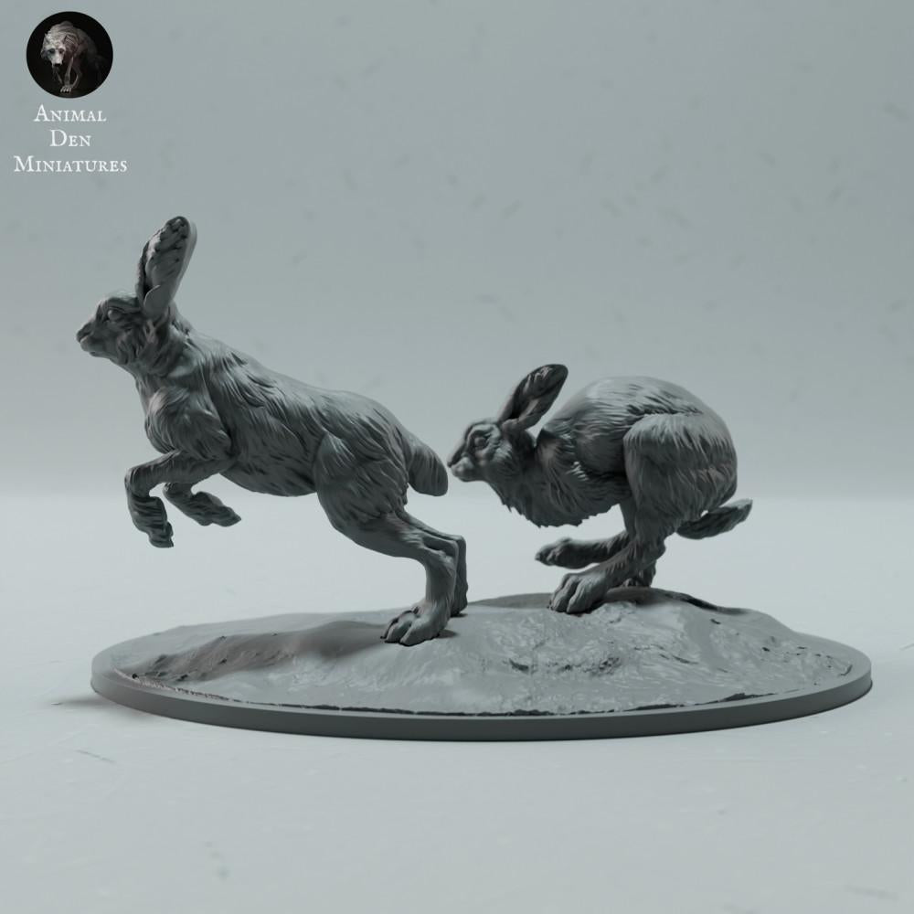 Produktfoto Tierfigur Animal Den Miniatures 4: Polar Tierfigur: Schneehasen - laufend (23_01_16)