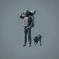 Pet Figure: Running Dog - Border Collie (a008)