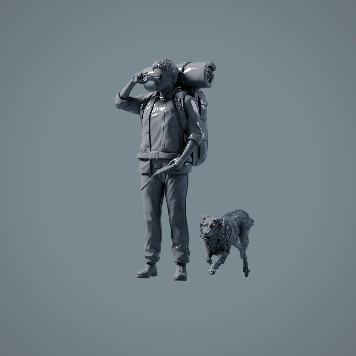 Pet Figure: Running Dog - Border Collie (a008)