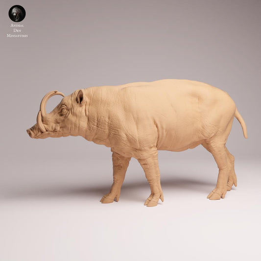 Product photo Tabletop 28mm Lord of the Print (LotP) 0: Wild Animal Figure: North Sulawesi Wild Boar - Male (25_12_06)