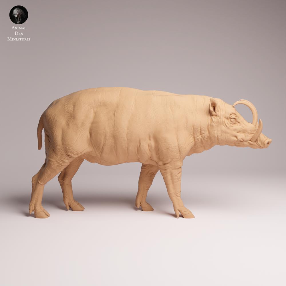 Product photo Tabletop 28mm Lord of the Print (LotP) 1: Wild Animal Figure: North Sulawesi Babirusa - Male (25_12_06)