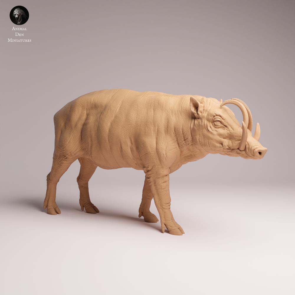 Product photo Tabletop 28mm Lord of the Print (LotP) 2: Wild Animal Figure: Sulawesi Wild Boar - Male (25_12_06)