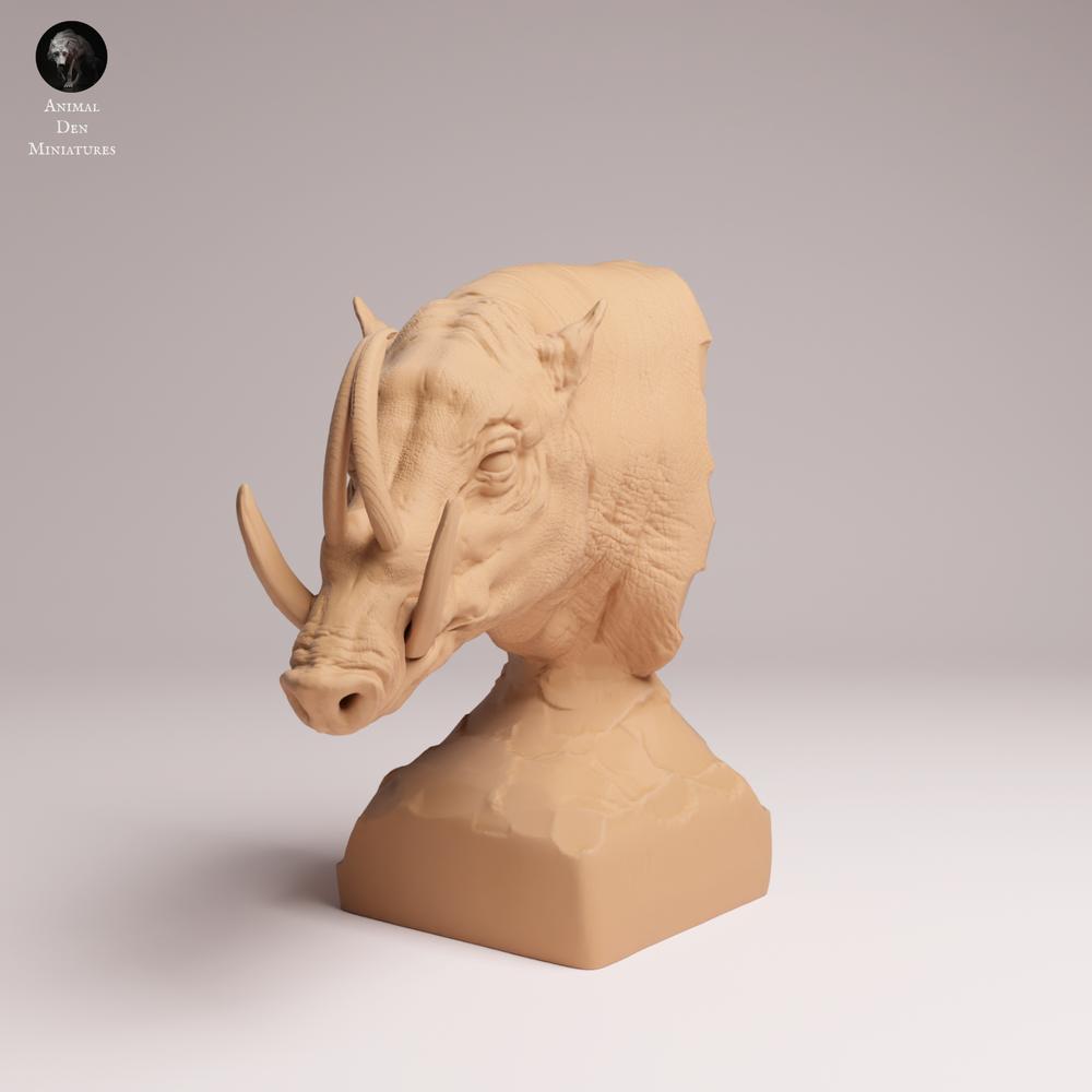 Product photo Tabletop 28mm Lord of the Print (LotP) 0: Wild Animal Figure: Sulawesi Warty Pig - Boar (25_12_07)