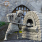 Product photo medieval historical figure 75mm Scale The Printing Goes Ever On (TPGEO) 0: Medieval knight figures villagers bakers - 75mm models - Medieval town