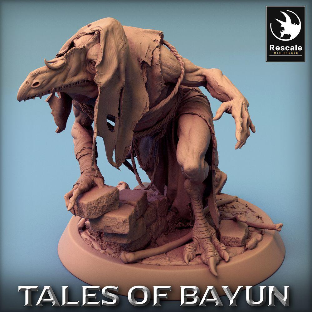 Product photo Tabletop 28mm Lord of the Print (LotP) 0: Tabletop miniature: Kikimora Ghoul Hunter, Shadow Cultist, Crowman, Dungeon Boss (24_01_E3)