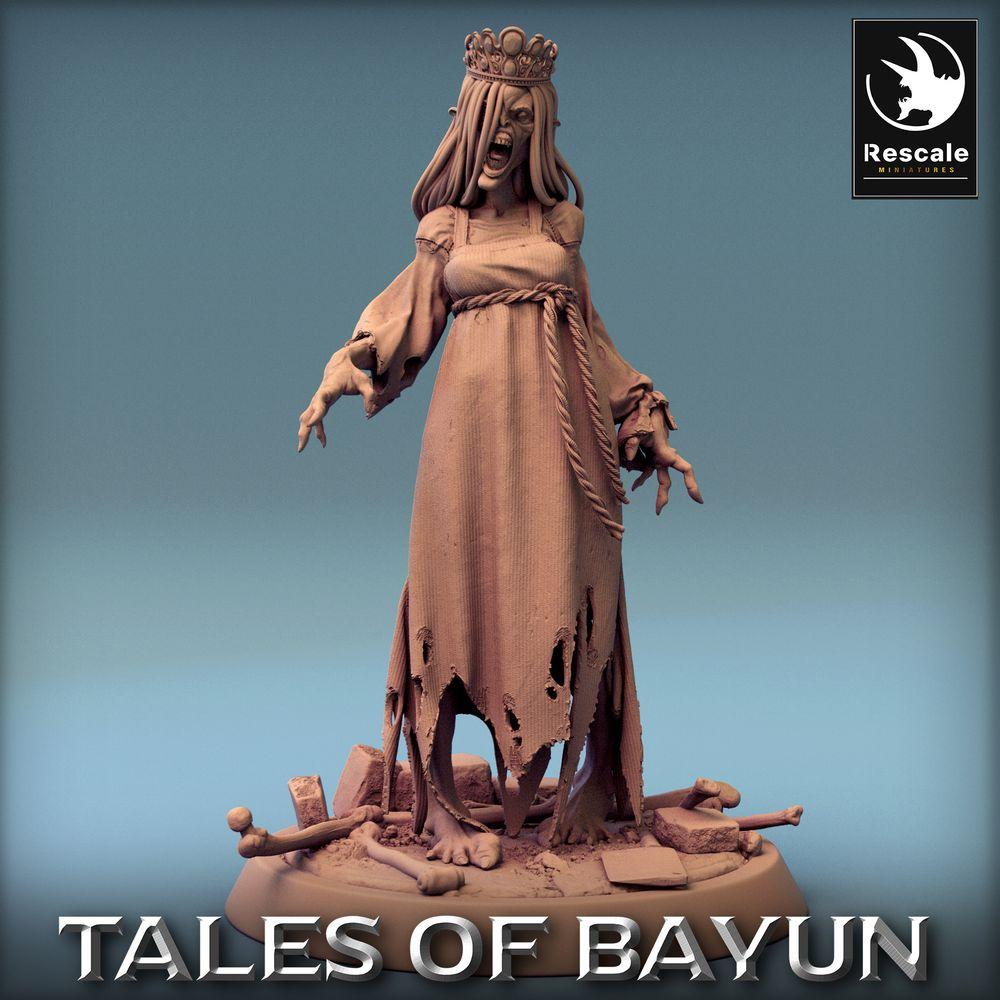 Produktfoto Tabletop 28mm Lord of the Print (LotP) 0: Tabletop Miniatur: Kikimora Prinzessin (Kikimora Princess), Banshee Geisterhexe, verfluchte Totenbraut, untote Adlige (24_01_F2)