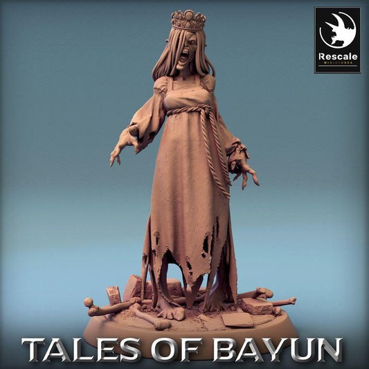 Product photo Tabletop 28mm Lord of the Print (LotP) 0: Tabletop miniature: Kikimora Princess, Banshee Ghost Witch, cursed Dead Bride, undead Noble (24_01_F2)