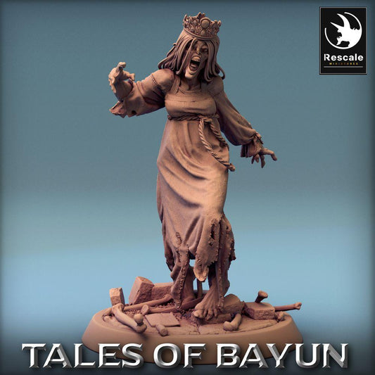 Product photo Tabletop 28mm Lord of the Print (LotP) 0: Tabletop miniature: Undead Princess, Banshee, Wraith, Ghost Bride, Kikimora Princess (24_01_F4)