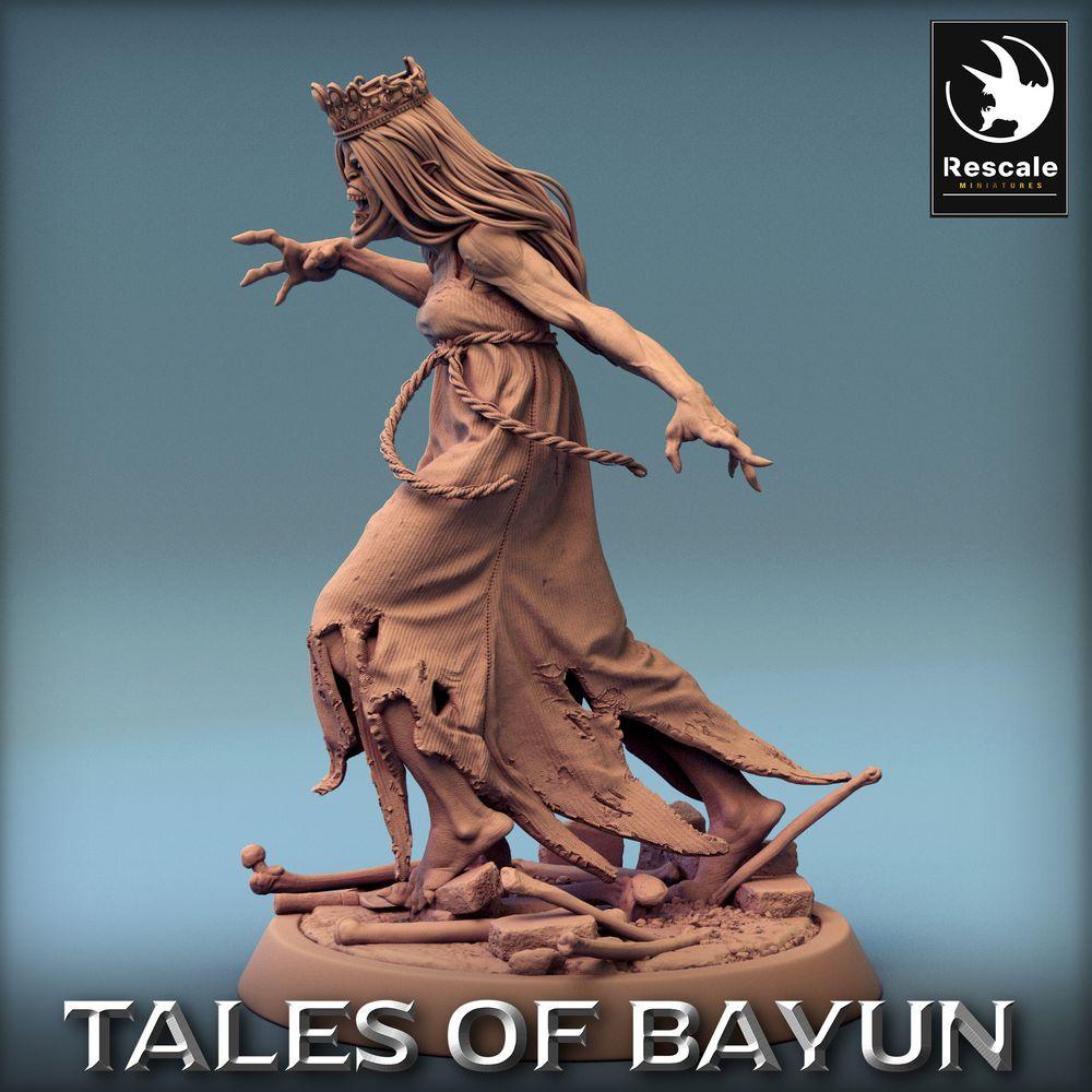 Produktfoto Tabletop 28mm Lord of the Print (LotP) 0: Tabletop Miniatur: Untote Prinzessin, Banshee, Wraith, Geisterbraut, Kikimora Princess (24_01_F4)