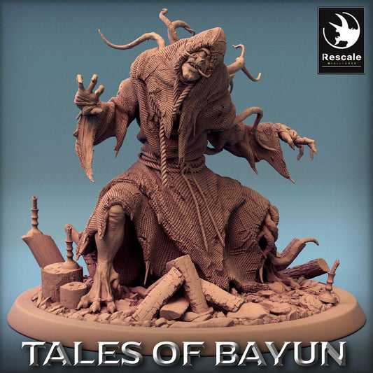 Product photo Tabletop 28mm Lord of the Print (LotP) 0: Tabletop miniature: Dark Cultist Warlock - Demon Summoner, Necromancer, and Eldritch Tentacle Mage (24_01_C1)