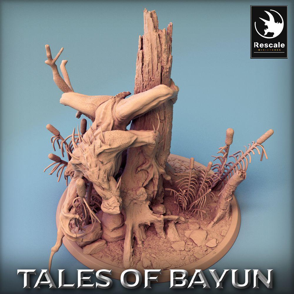 Product photo Tabletop 28mm Lord of the Print (LotP) 0: Tabletop miniature: Strangler Würger - Swamp Beast, Forest Demon, Ambush Monster (24_01_O)