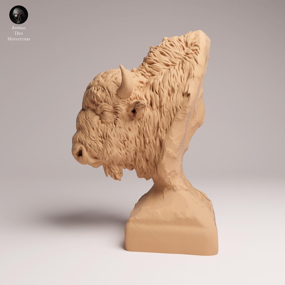 Product photo 0: Wildlife animal figure: American Bison - Bust (25_09_06)