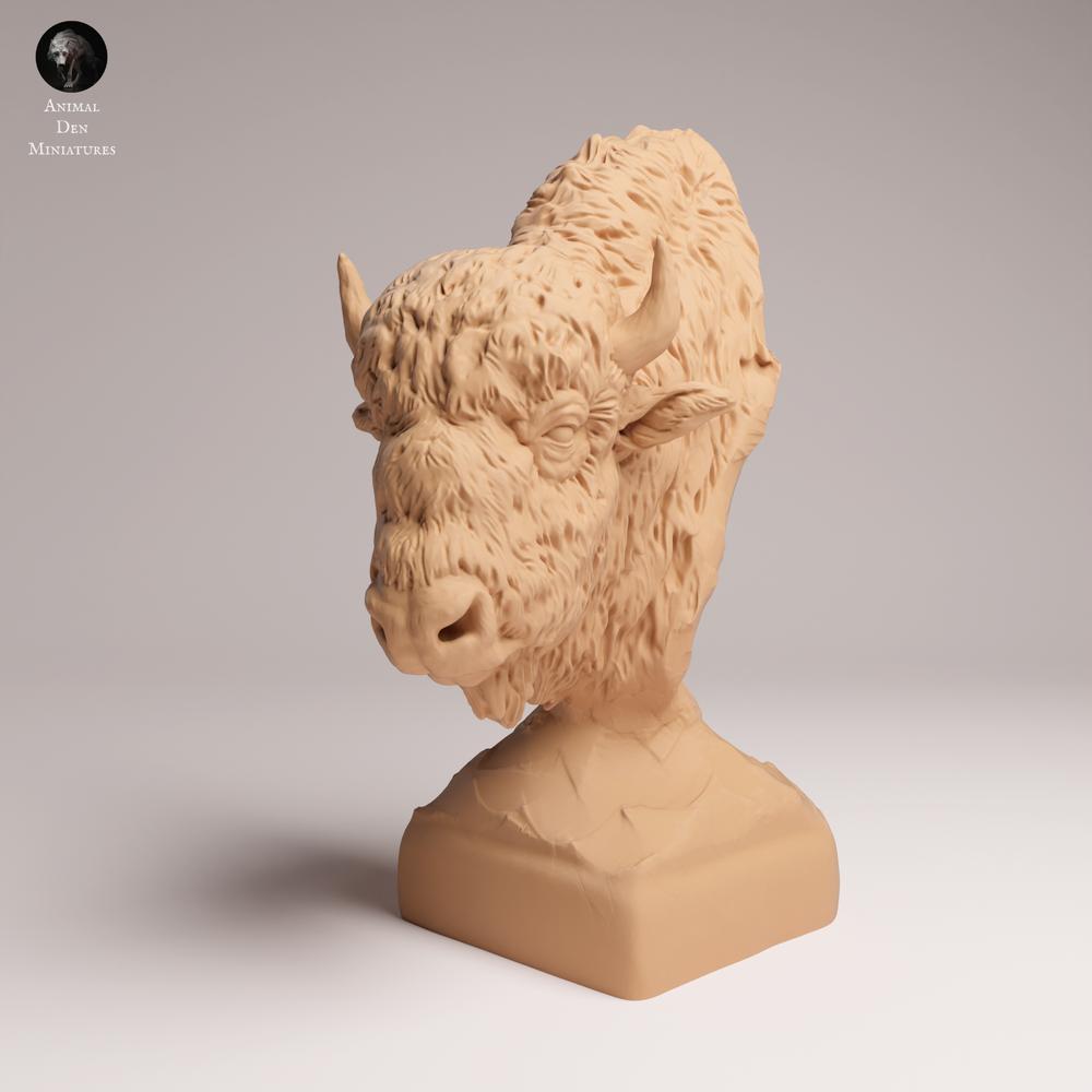 Product image 1: Wildlife animal figure: American Bison - Bust (25_09_06)