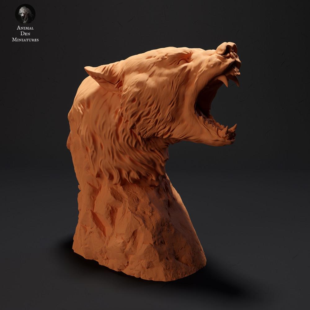 Product photo animal figure Animal Den Miniatures 0: Wild animal figure: American black bear - bust (23_09_16)