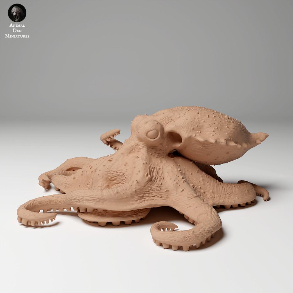 Product photo animal figure Animal Den Miniatures 0: Marine animal figure: Large Blue-Ringed Octopus (24_05_06)