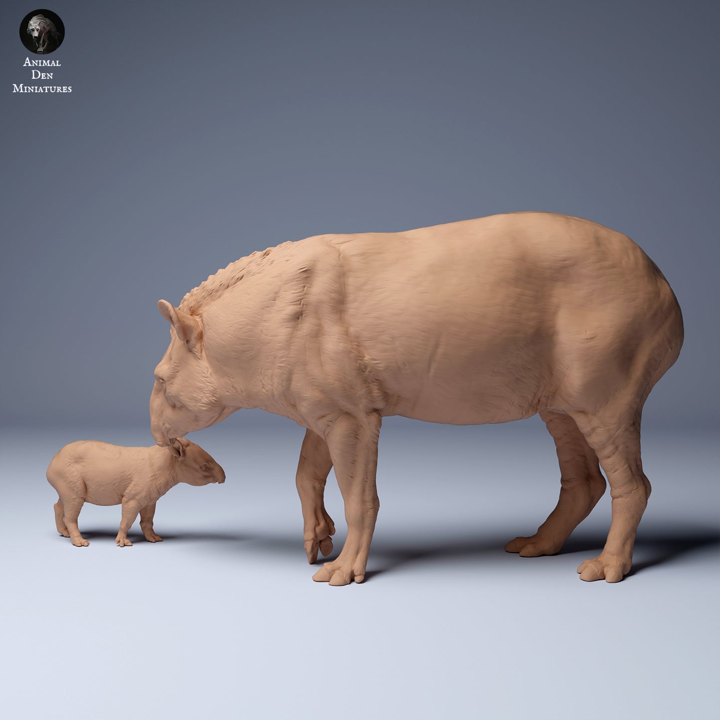 Product photo Animal Figure Diorama, Model Building: 0: Tapir Mother and Young: Animals from South America