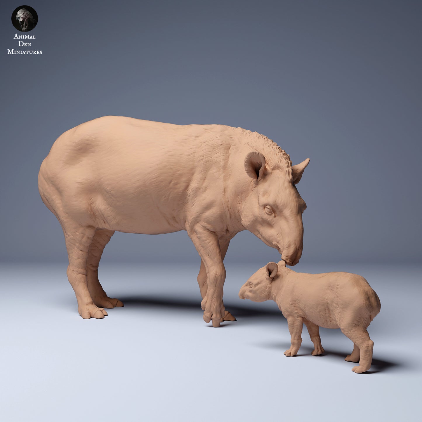 Product photo Animal Figure Diorama, Model Building: 0: Tapir Mother and Young: Animals from South America
