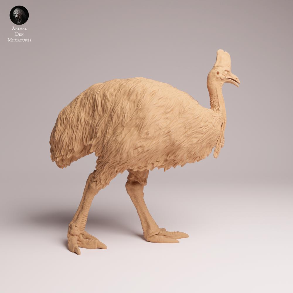 Product photo Tabletop 28mm Lord of the Print (LotP) 0: Wild Bird Animal Figure: Southern Cassowary (26_05_10)