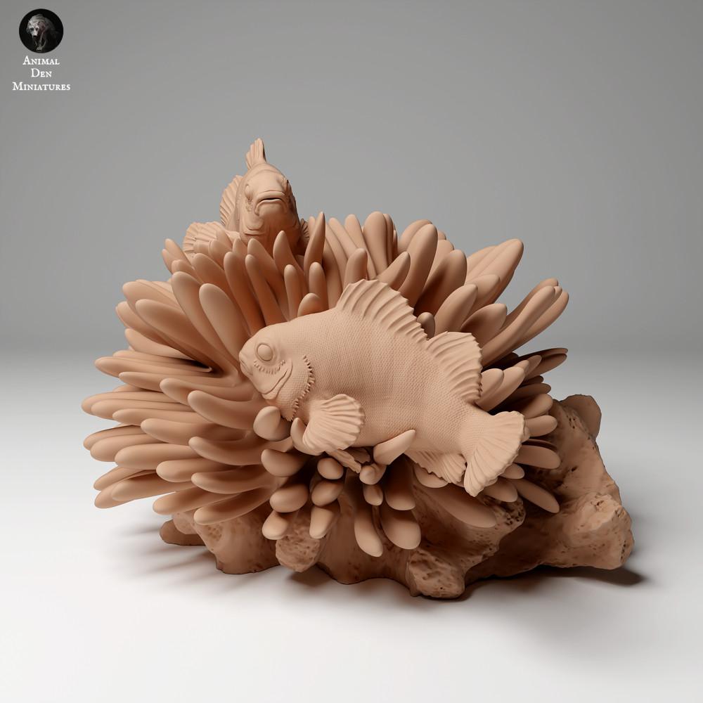 Product photo animal figure Animal Den Miniatures 0: marine animal figure: False Clownfish (24_05_07)