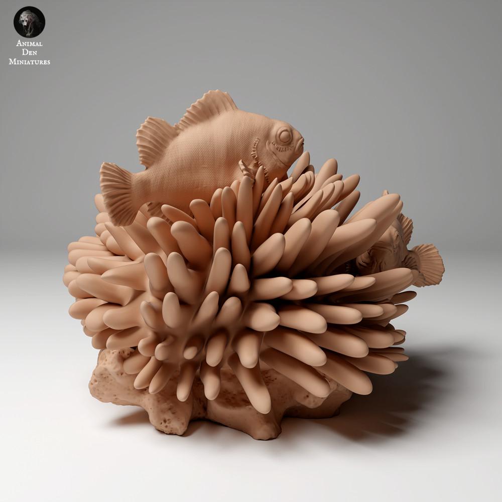 Product photo animal figure Animal Den Miniatures 1: Marine animal figure: False Clownfish (24_05_07)