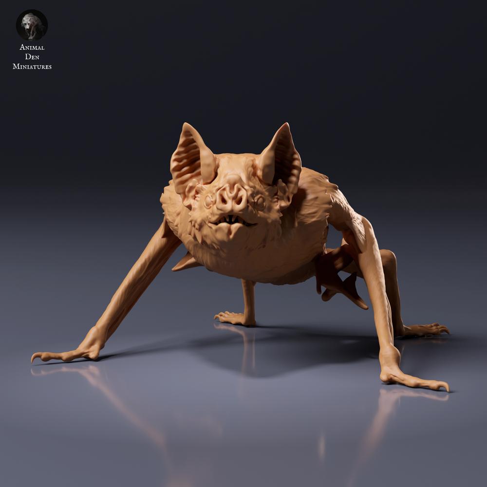 Product photo of animal figure Animal Den Miniatures 6: Bat animal figure: Common vampire bat - crouching (26_10_04)