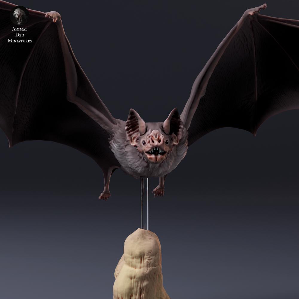 Product photo of animal figure Animal Den Miniatures 6: Animal figure: Common Vampire Bat - flying (26_10_03)