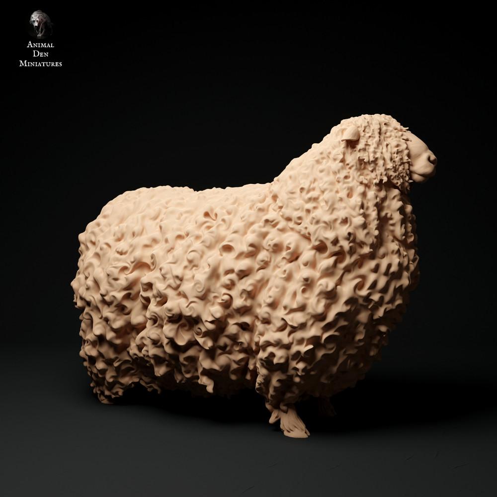 Produktfoto Tierfigur Animal Den Miniatures 1: Bauernhof Tierfigur: Devon-und-Cornwall-Langwollwidder (24_01_61)