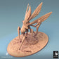 Product photo Tabletop 28mm Lord of the Print (LotP) 0: Tabletop miniature: Fyrionis - insectoid horror, mantid monster, and winged creature with sickle claws, dungeon boss (24_07_D2)