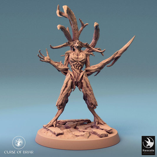 Product photo Tabletop 28mm Lord of the Print (LotP) 0: Tabletop miniature: Woodfey Forest Spirit Treant, Thorn Prince, Nature Demon (24_07_A2)