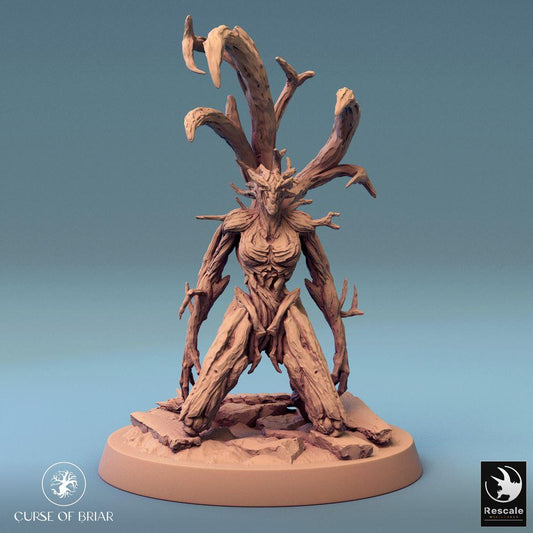 Product photo Tabletop 28mm Lord of the Print (LotP) 0: Tabletop miniature: Forest Spirit, Tree Giant, Wood Elemental, Nature Golem, Thorn Guardian (24_07_A3)