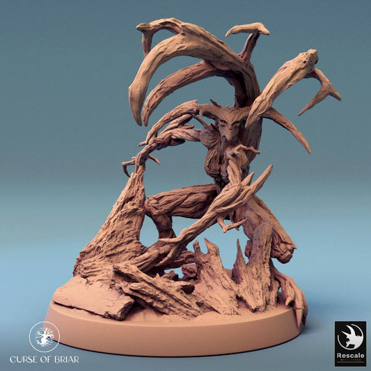 Product photo Tabletop 28mm Lord of the Print (LotP) 0: Tabletop miniature: Woodfey Guard, Treant with Thorn Vines, Dryad Lord (24_07_A4)