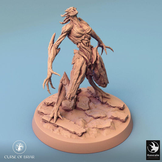Product photo Tabletop 28mm Lord of the Print (LotP) 0: Tabletop miniature: Tree creature Nature Golem, Thorn Guardian, Forest Demon - Woodfey Rage (24_07_A12)